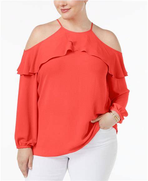 Women's Ruffles MICHAEL Michael Kors Shirts & Tops